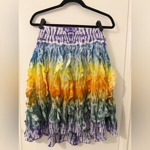 New Chaundry KC Tie-Dye Ruffle Skirt. Size Small
